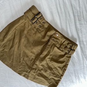 Mini skirt tan